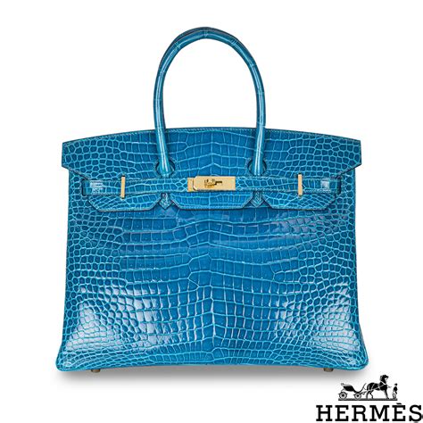 hermes birkin 35cm blue crocodile|himalayan crocodile birkin with diamonds.